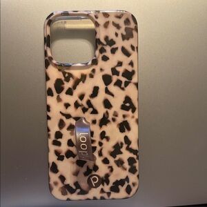 iPhone 16 pro max Loopy Case blonde tortoise, glossy.